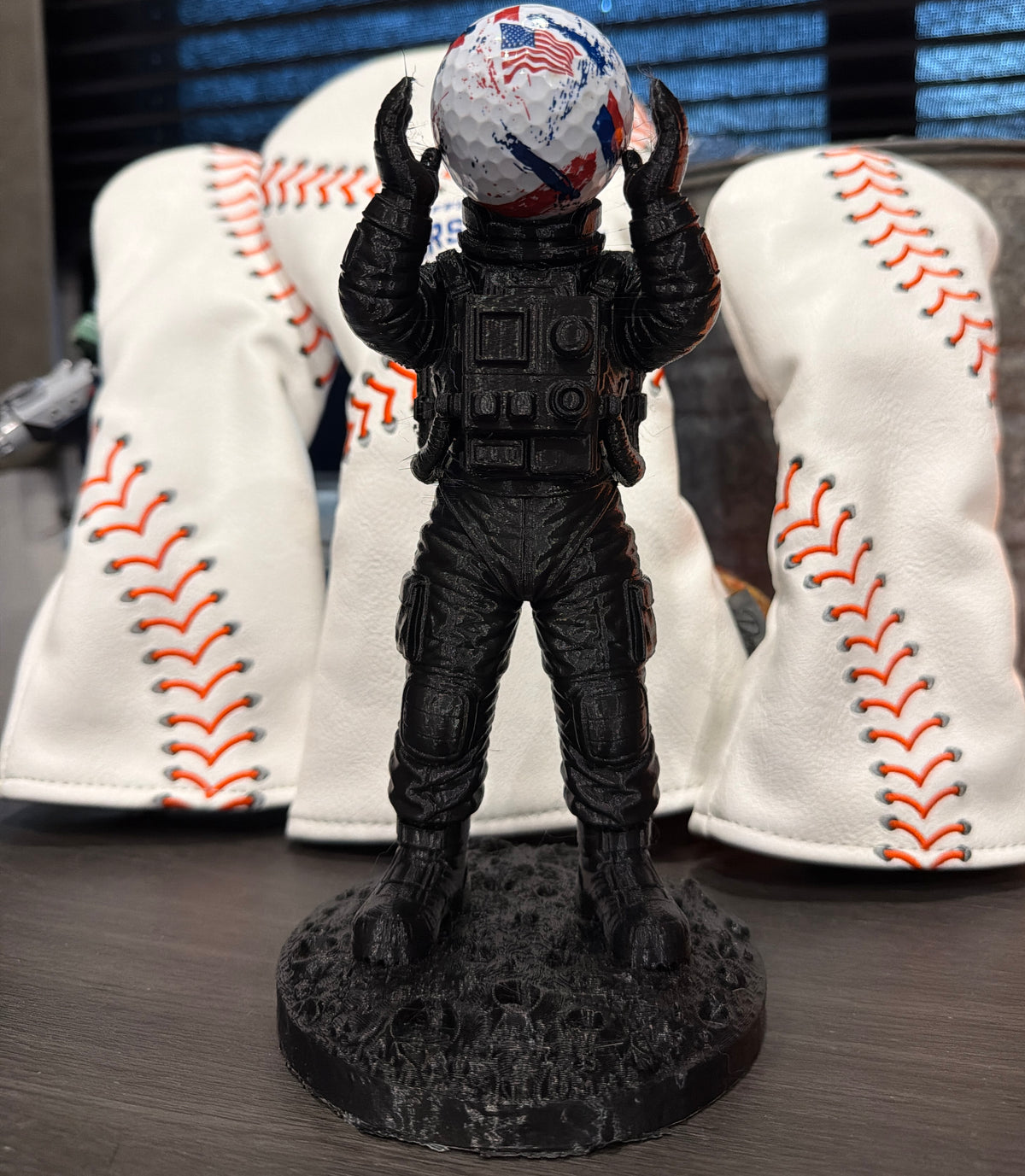 Galatic Moonman- Golf Ball Holder