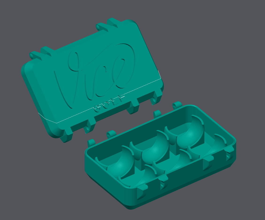 Hard Case Ball Holder- 6 Balls